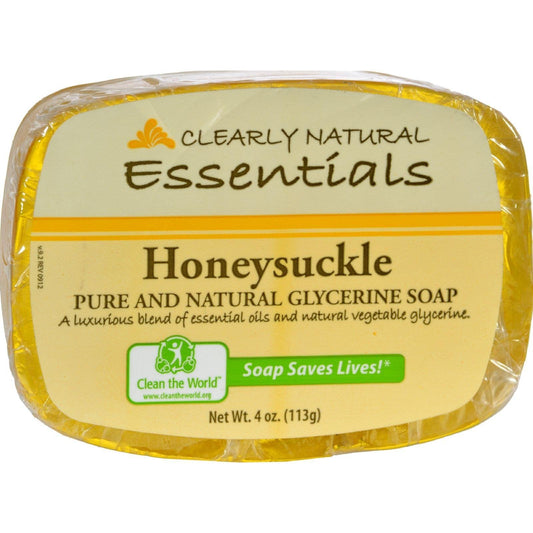 Clearly Natural Soap Bar Glyc Honeysckle Beauty & Personal Care Clearly Natural