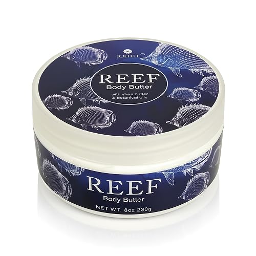 Jolitee Reef Luxury Body Butter - Shea & Cocoa with Sea Kelp Extract - Hydrating Skincare, 8 oz (230 g) Beauty & Personal Care Jolitee