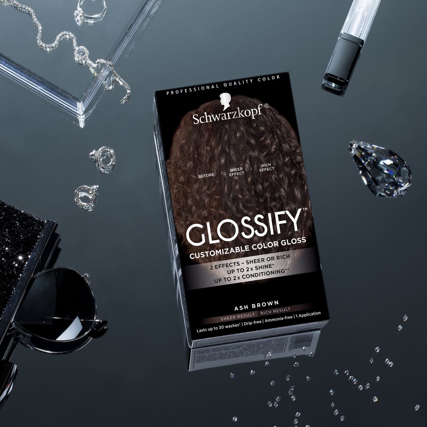 Schwarzkopf Glossify Customizable Color Gloss, Ash Brown Beauty & Personal Care Schwarzkopf