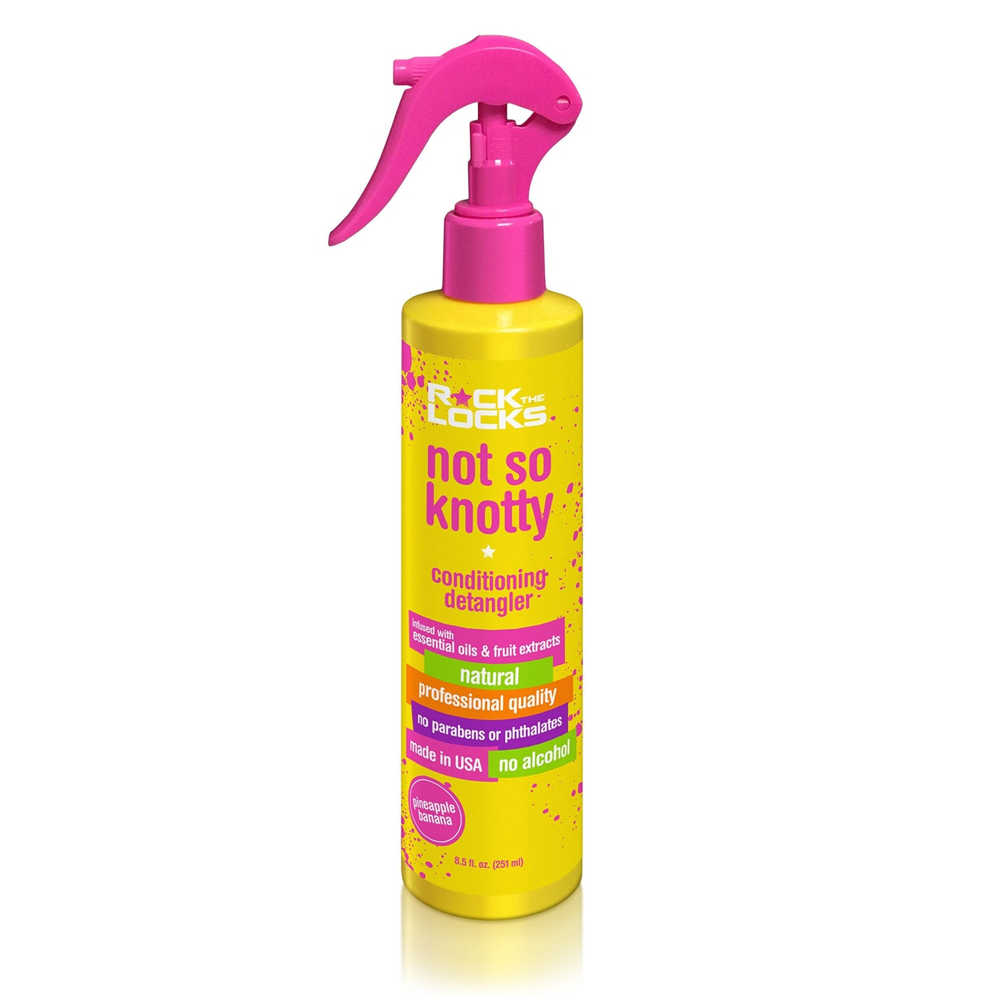 Rock the Locks Kids Not So Knotty Conditioning Detangler, Natural, Toxin and Paraben Free, Phthalate Free, 8.5 fl. oz. Beauty & Personal Care Rock The Locks