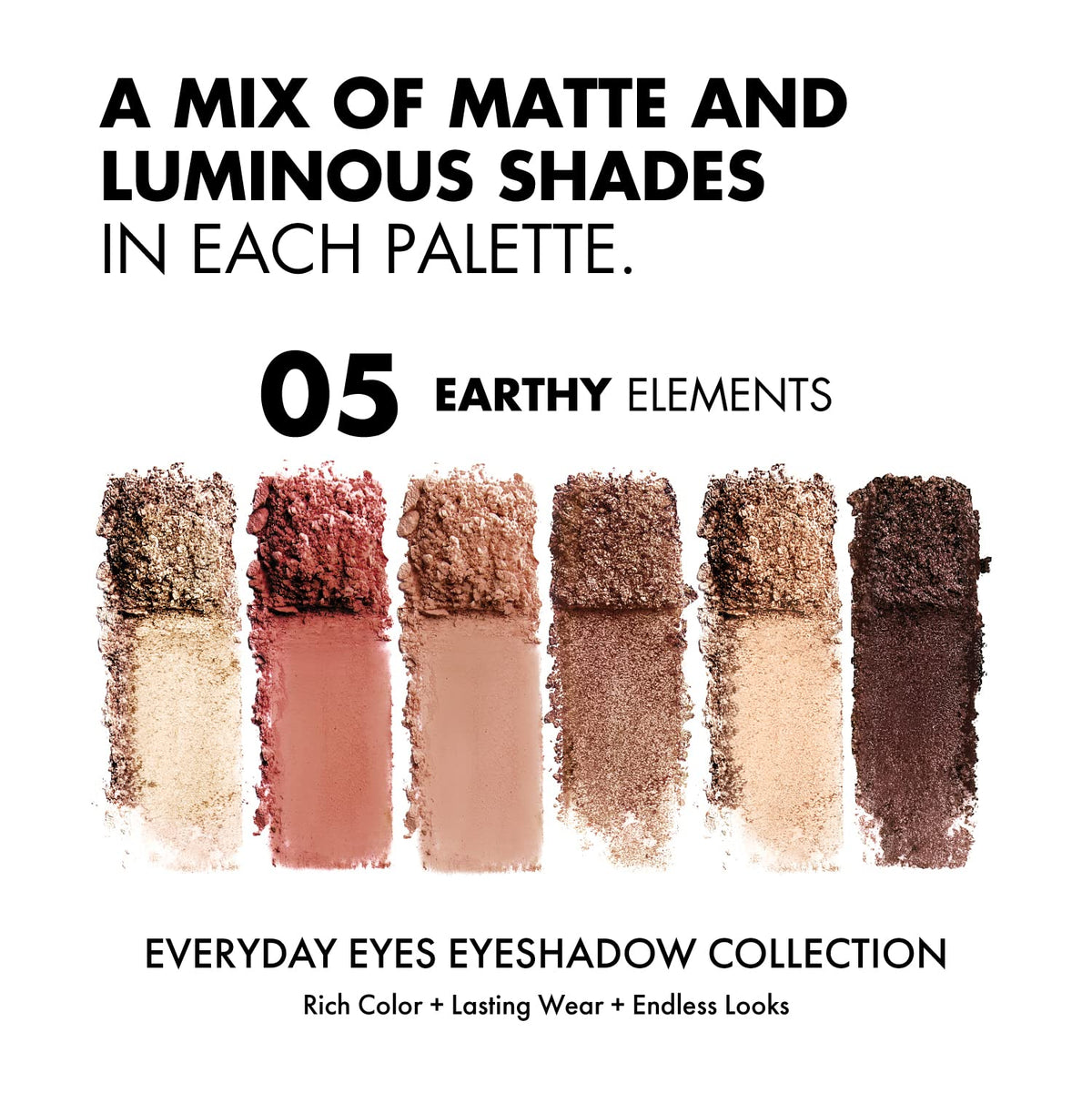 Milani Everyday Eyes Eyeshadow Palette - Earthy Elements (0.21 Ounce) 6 Cruelty-Free Matte or Metallic Eyeshadow Colors to Contour & Highlight Beauty & Personal Care Milani
