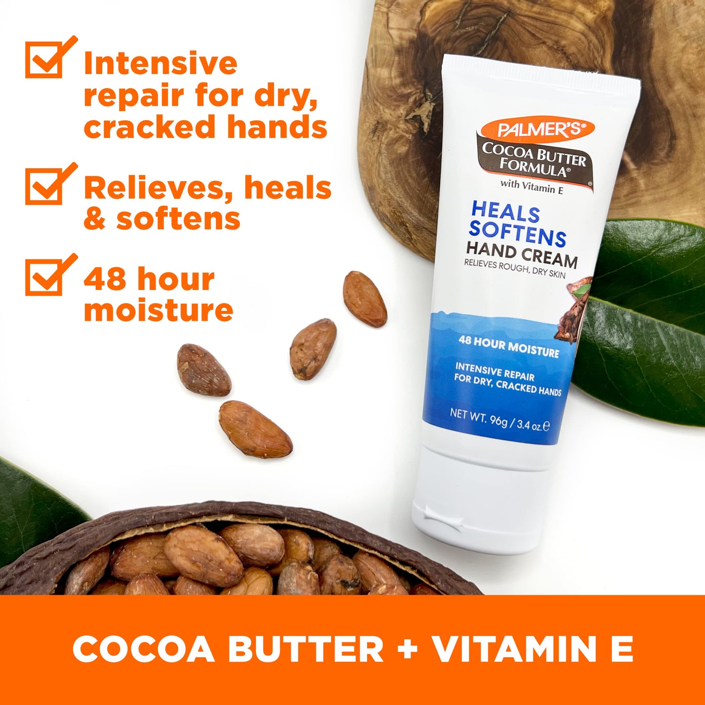 Palmer's Cocoa Butter Formula Hand Cream for Dry, Cracked Skin. Travel Size Hand Lotion, 3.4 Ounce Beauty & Personal Care Palmer's