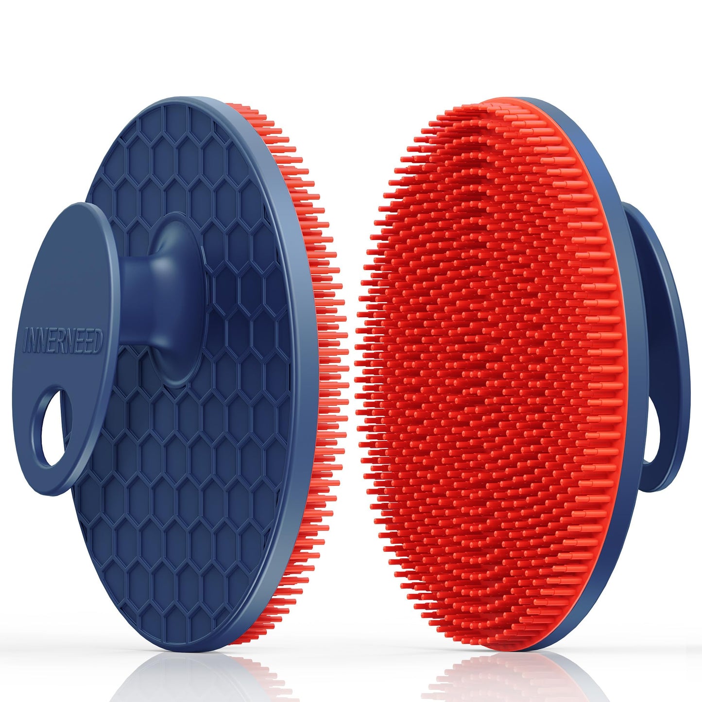 INNERNEED Magnetic Silicone Body Scrubber, Hygienic Shower Brush, Red Beauty and Personal Care INNERNEED