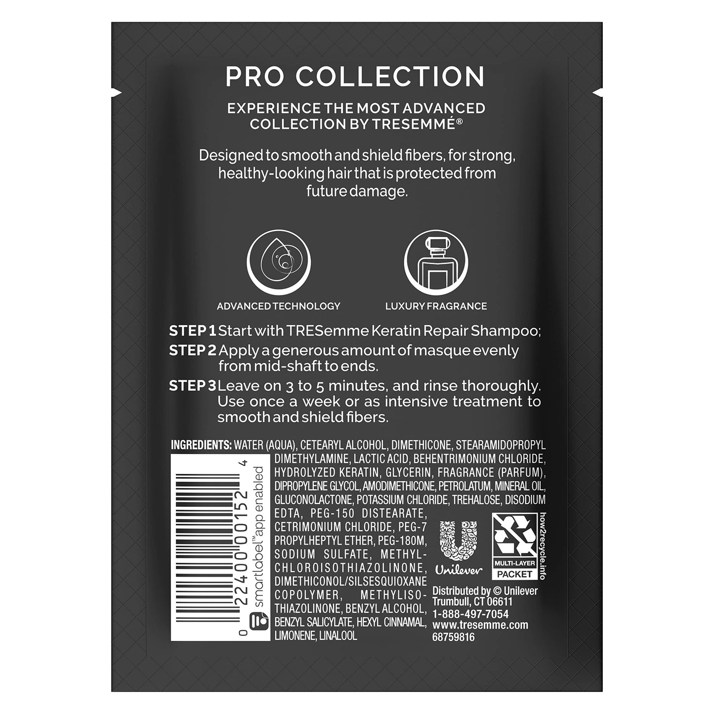 TRESemmé Smoothing Hair Mask Keratin Smooth 1.5 oz Beauty & Personal Care TRESemmé