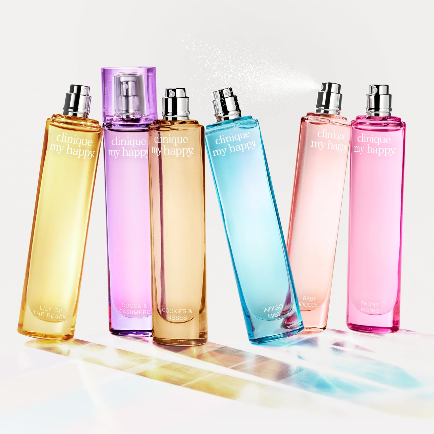 Clinique My Happy Fragrance Spray, Cocoa & Cashmere | Notes of Cocoa, Vanilla + Musk | Perfumes for Women, Mini Travel Size, 0.5 Fl Oz Beauty & Personal Care Clinique