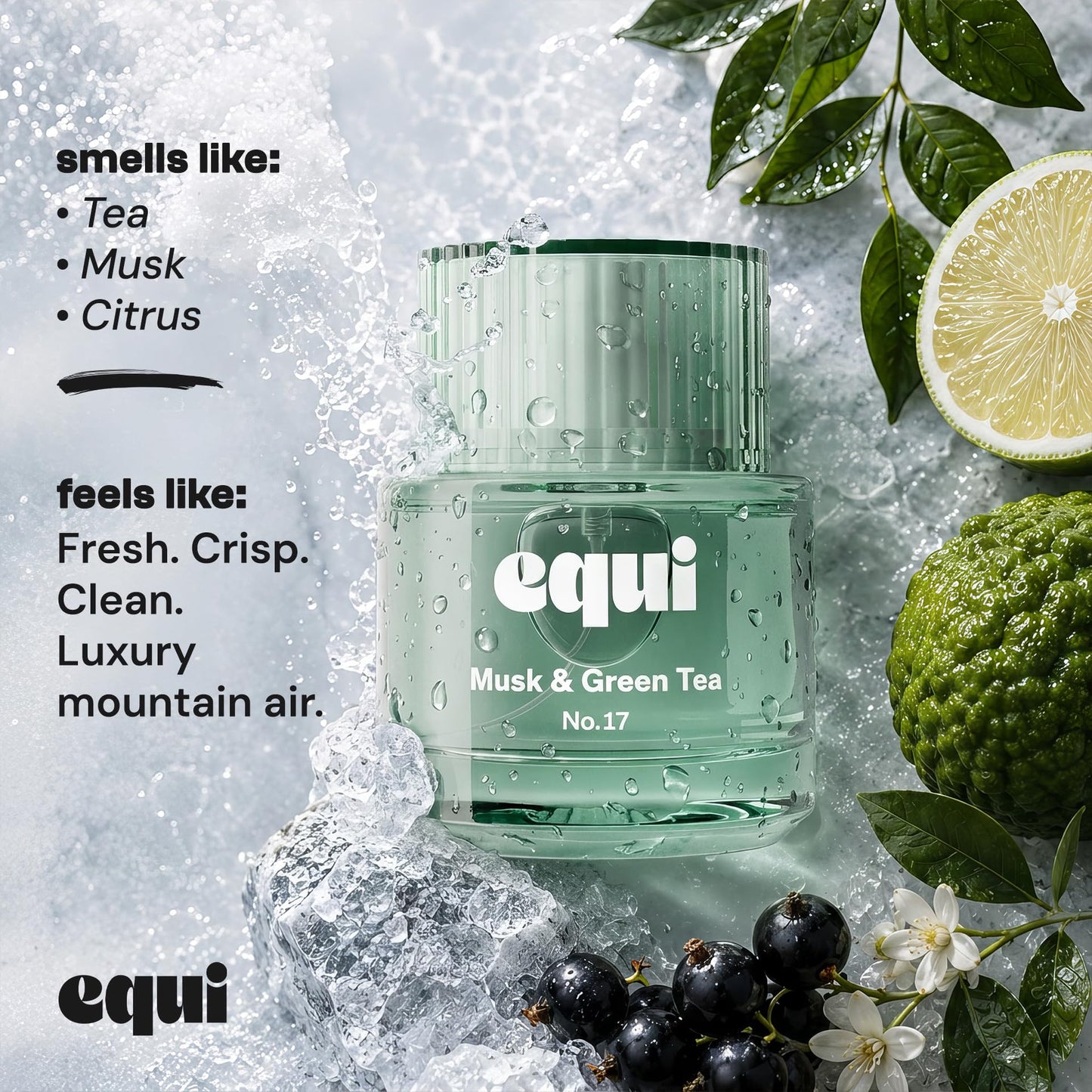 Equi Musk & Green Tea Inspired by Cree. Silver Mountain Wat. Perfume Beauty & Personal Care Equi Scents