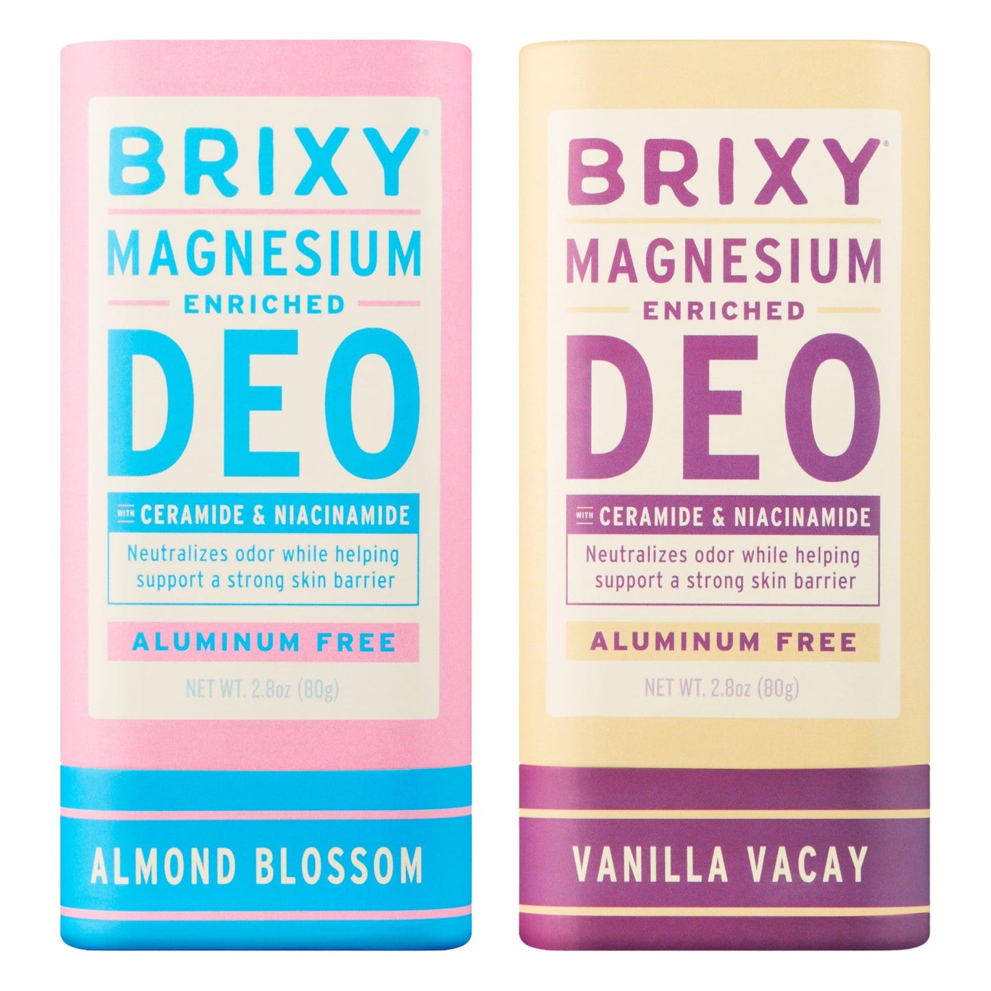 BRIXY Magnesium Deodorant, Effective Odor Control With Ceramide & Niacinamide For Skin Health, Aluminum Free, Baking Soda Free, Sensitive Skin Beauty and Personal Care BRIXY