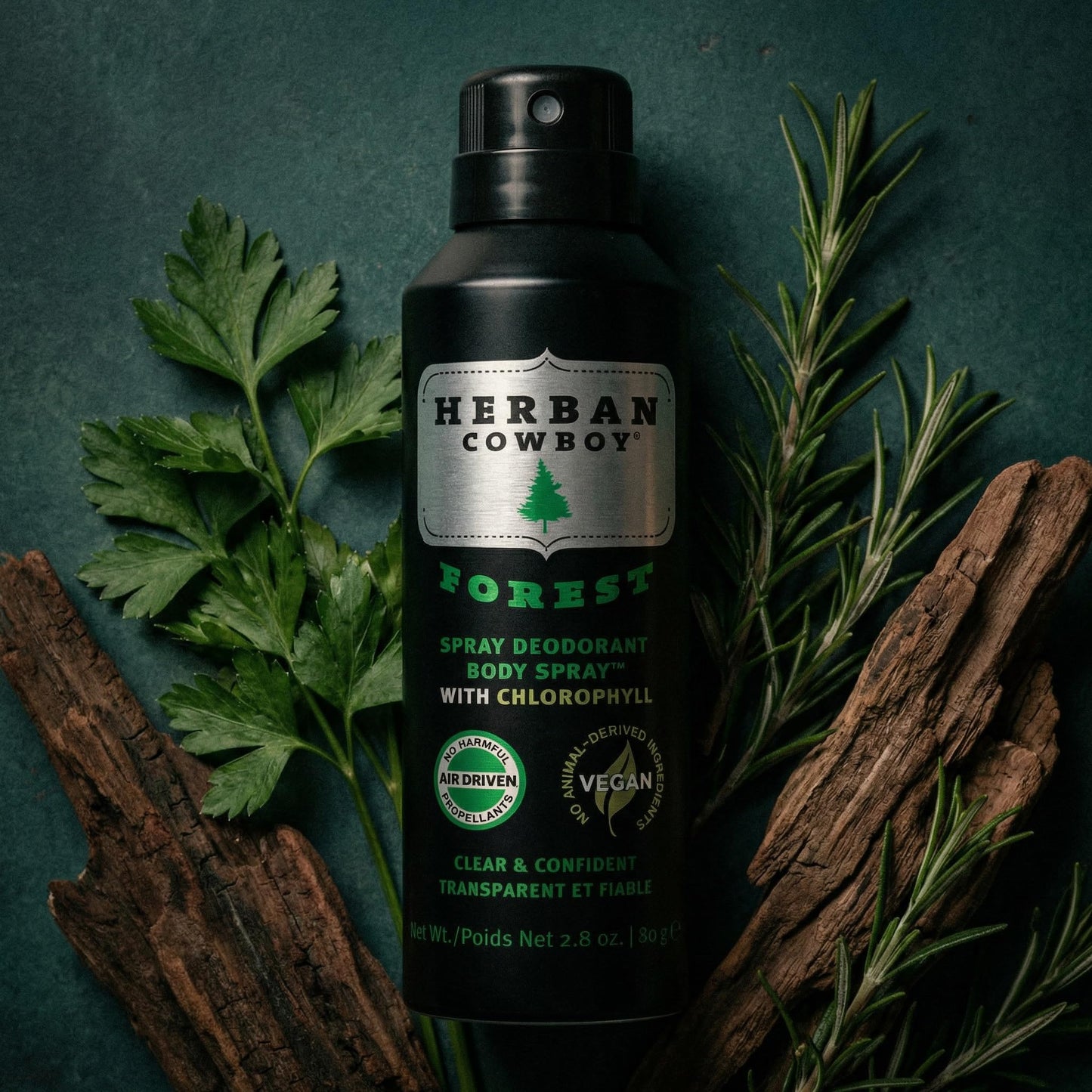 Herban Cowboy Forest Body Spray Deodorant with Hints of Parsley, Rosemary and Sage (2.8 oz) Beauty and Personal Care Herban Cowboy