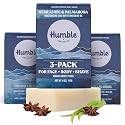 Humble Natural Bar Soap, Star Anise & Palmarosa - Cold Processed Face & Body Soap Bar with Essential Oils - Moisturizing Formula for Long-Lasting Beauty & Personal Care HUMBLE SIMPLE AND TRUE.