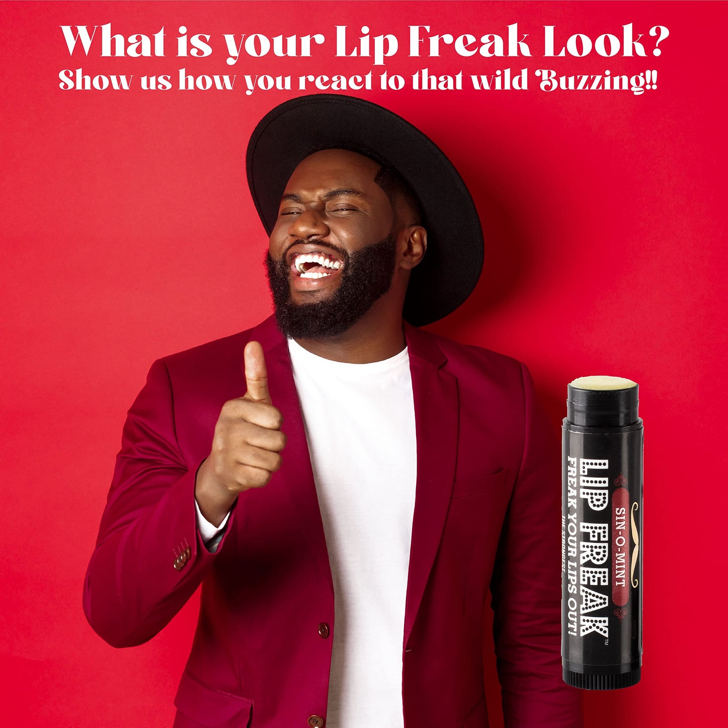 Doctor Lip Bang's BUZZING Lip Balm - Lip Freak - 100% All Natural - Cruelty Free - Sin-O-Mint - 2 Pack Beauty and Personal Care Doctor Lip Bang's
