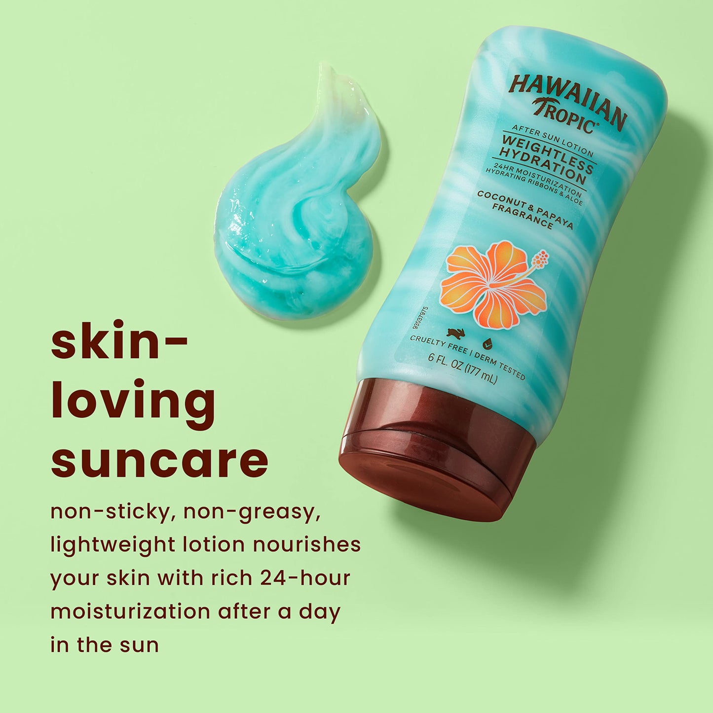 Hawaiian Tropic Weightless Hydration After Sun Lotion with Aloe, 6oz | Hawaiian Tropic Lotion, Moisturizing Lotion, After Sun Care, After Sun Beauty & Personal Care Hawaiian Tropic