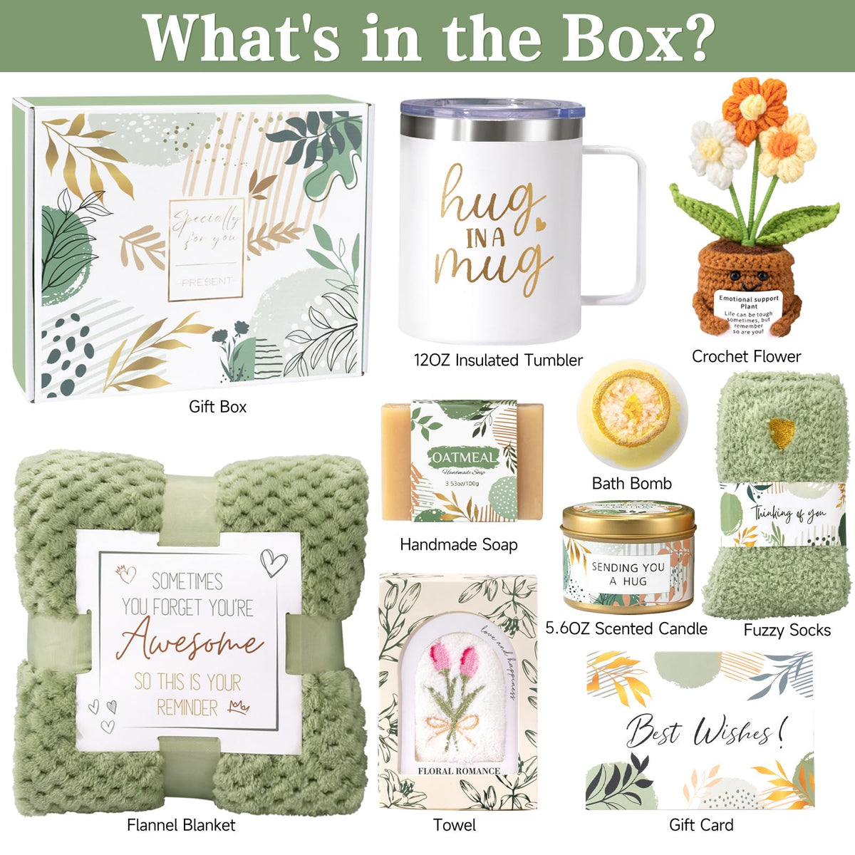 Get Well Soon Gift Baskets for Women, Sending Warmth Gift, Self Care Gifts, Spa Care Package After Surgery Inspirational Thinking of You Sympathy Beauty and Personal Care Victdom