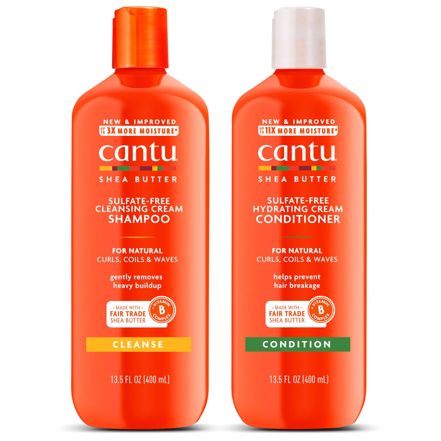 Cantu Shampoo & Conditioner with Shea Butter for Natural Hair, 13.5 fl oz (Pack of 6) Beauty and Personal Care Cantu Default Title