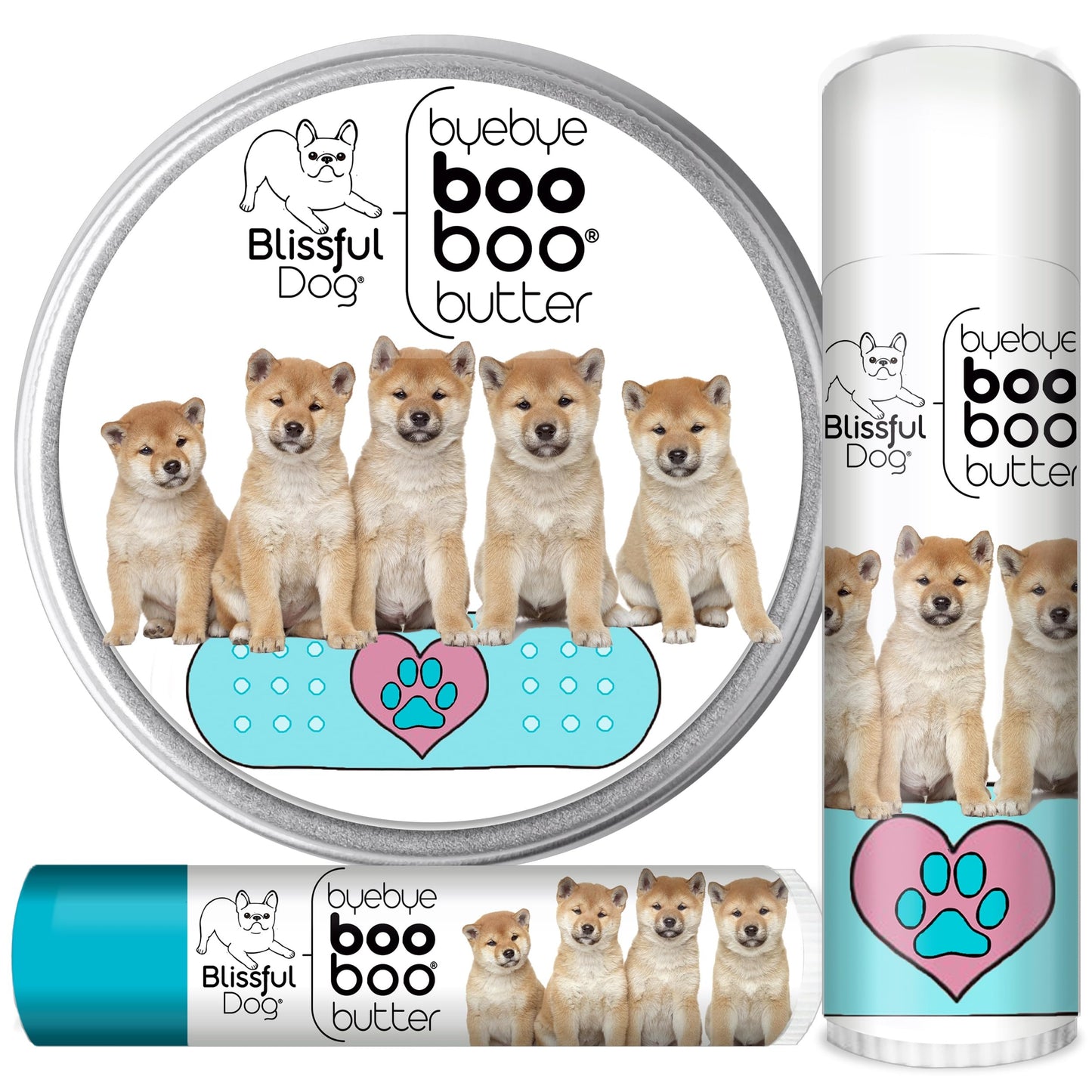 The Blissful Dog 1 oz TIN Shiba Inu Booboo Butter Beauty and Personal Care The Blissful Dog