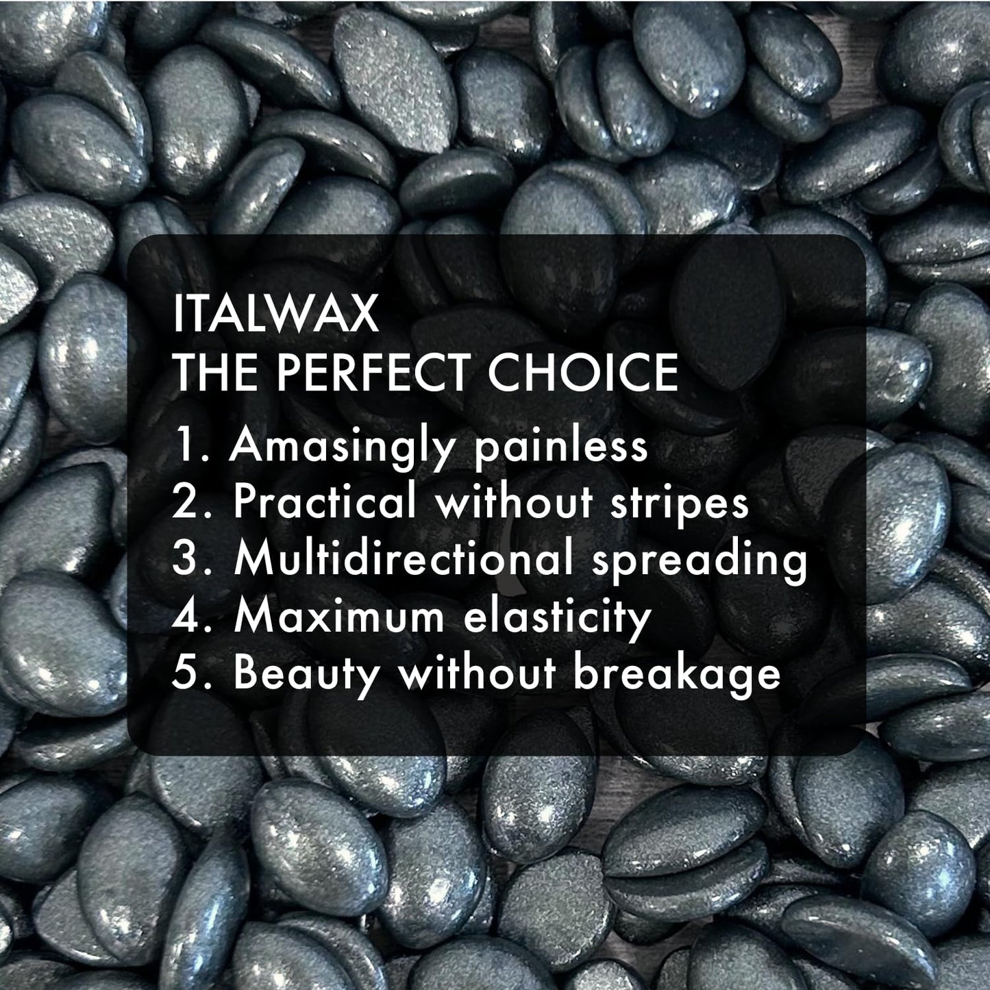 Italwax Pour Homme - 1kg / 2.2lb - Hard wax beads for hair removal - Special for man - Natural formulation - Easily removes coarse hairs - Ideal Beauty and Personal Care Italwax