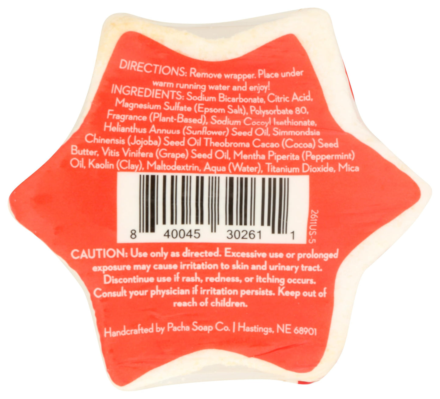 PACHA SOAP Peppermint Twist Froth Bomb, 5 OZ Beauty & Personal Care Pacha Soap Co