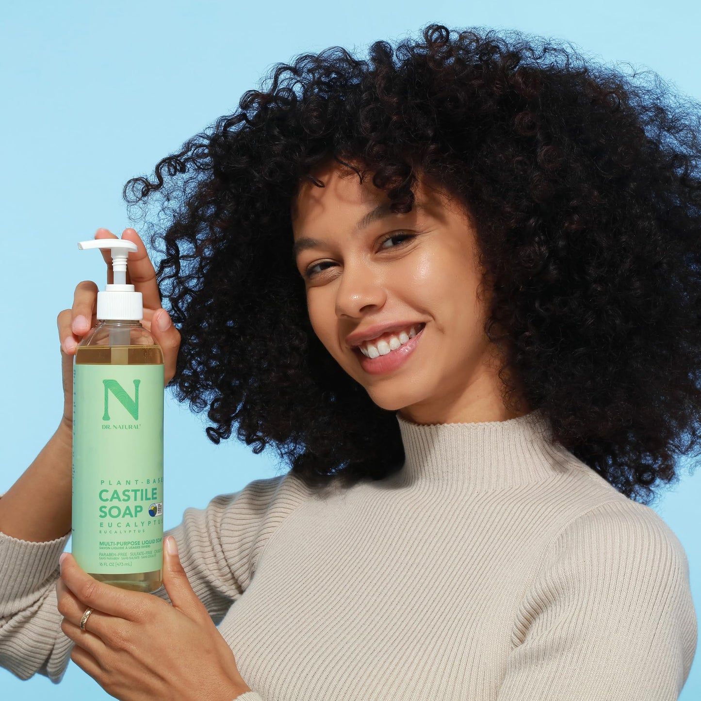 Dr. Natural Castile Liquid Soap - Multi-Use Body Wash, Shampoo and Face Wash - Hydrating Body Soap for Skin, Hair, Pets and Home - Eucalyptus - 2 pc Beauty & Personal Care Dr. Natural
