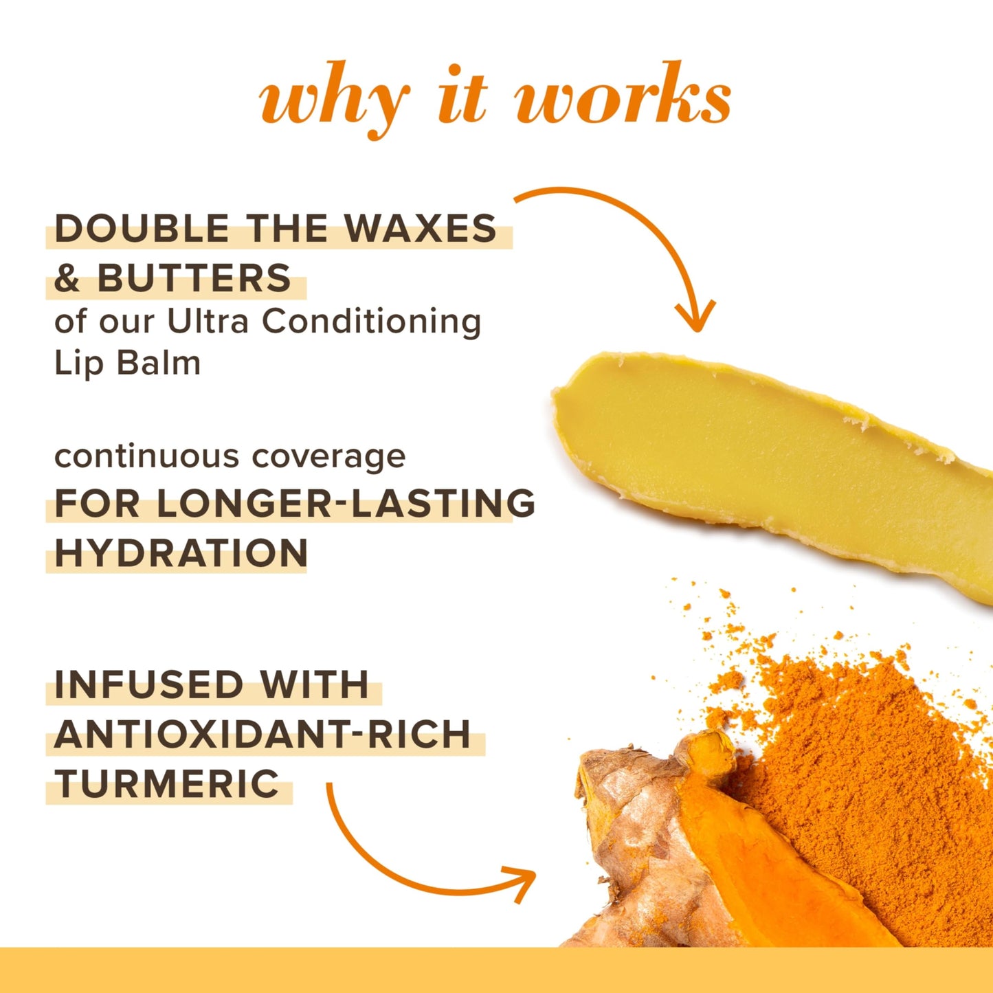 Burt's Bees Rescue Balm Unscented Lip Balm, With Antioxidant-Rich Turmeric, Tint-Free, Natural Origin Lip Care, 2 Tubes, 0.15 oz. Beauty & Personal Care Burt's Bees
