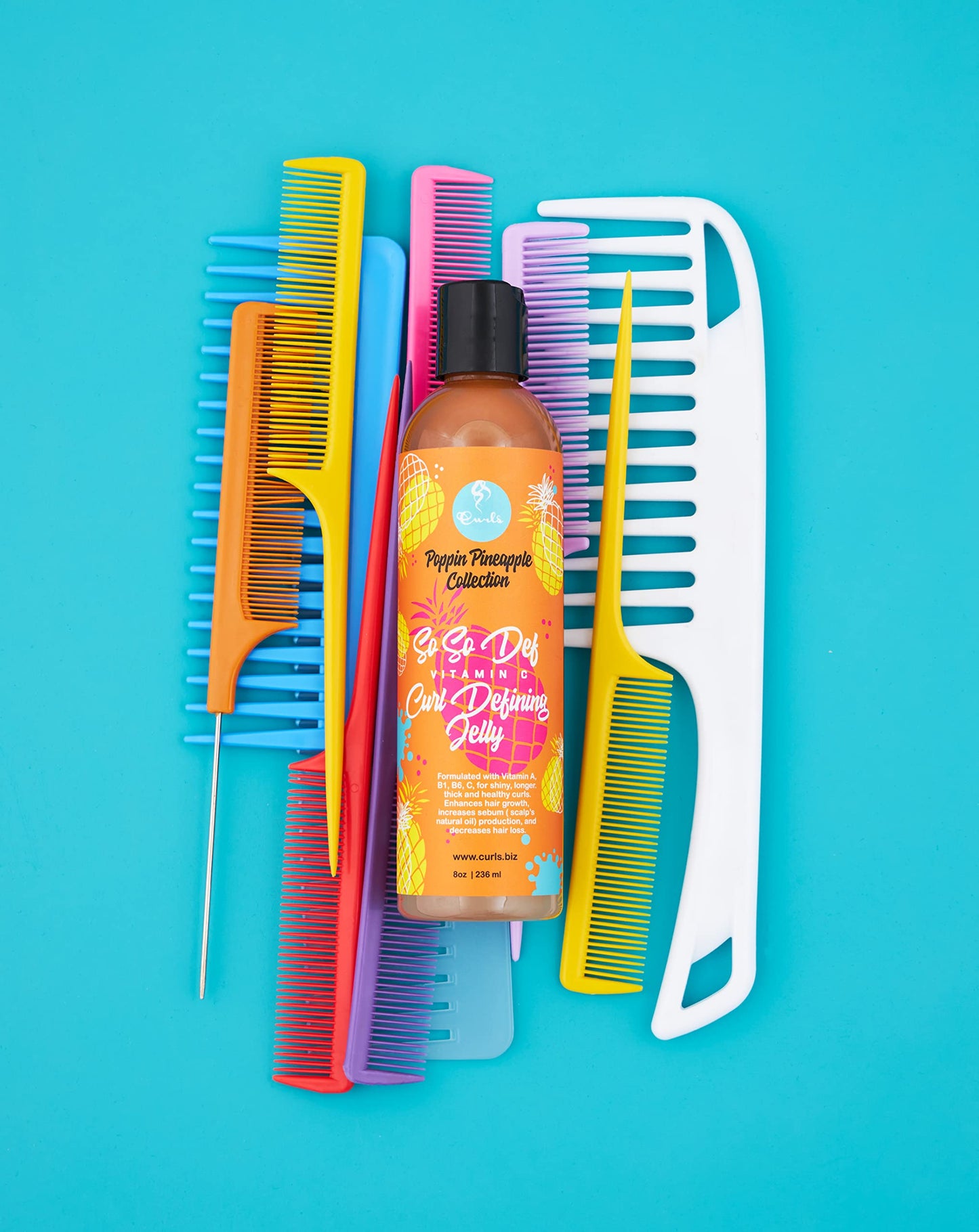 Curls Poppin Pineapple So So Def Vitamin C Defining Jelly - Shinier, Longer, Thicker, Healthier Hair - Hydrating and Frizz Free - All Curly Hair Types Beauty & Personal Care Curls