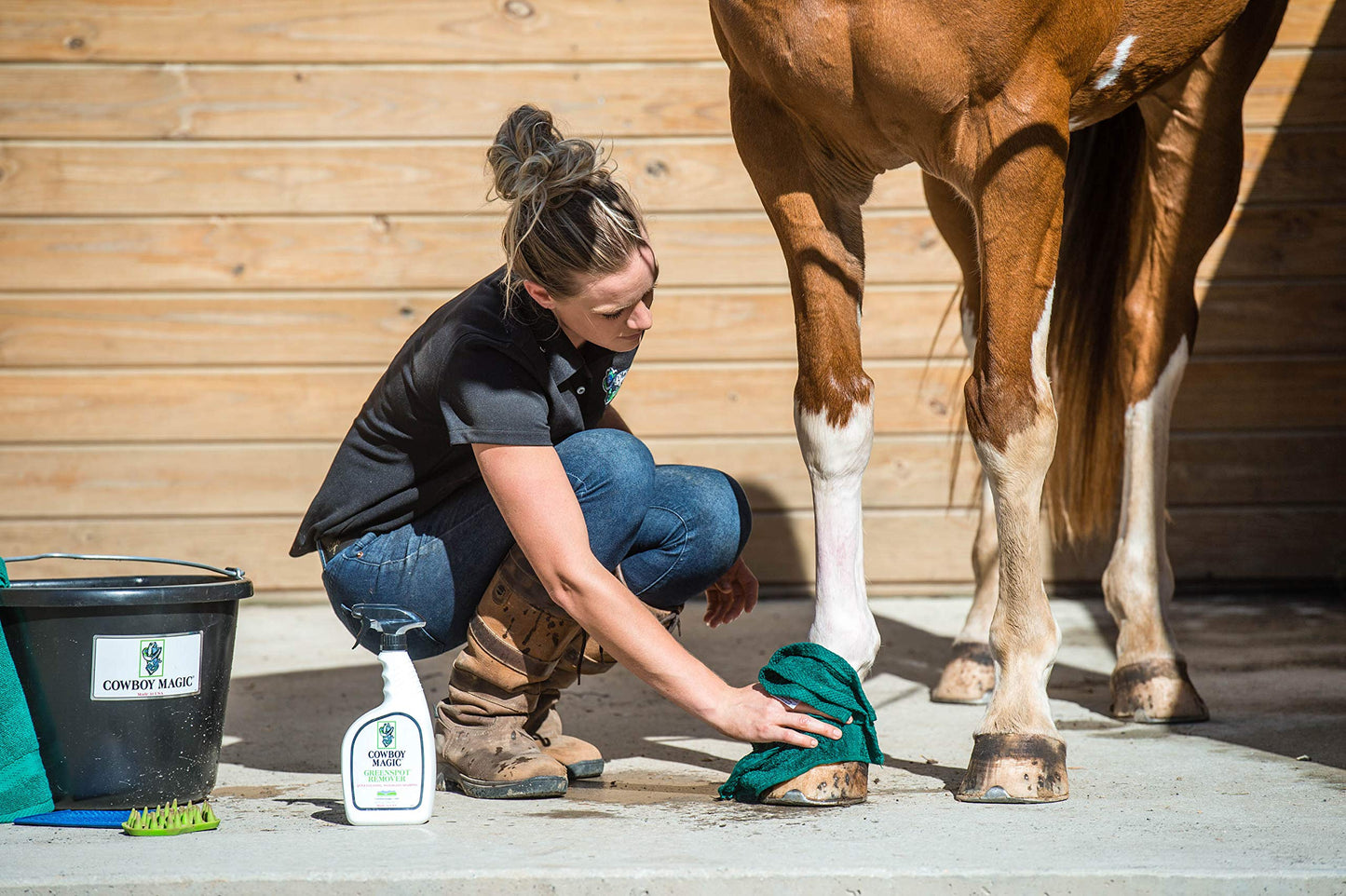 Cowboy Magic Show Ready LIMITED EDITION Box Set - 32 Oz Rosewater Shampoo, 32 Oz Conditioner, 4 Oz Greenspot Remover, 4 Oz Superbody Shine, and Bonus Beauty & Personal Care Cowboy Magic