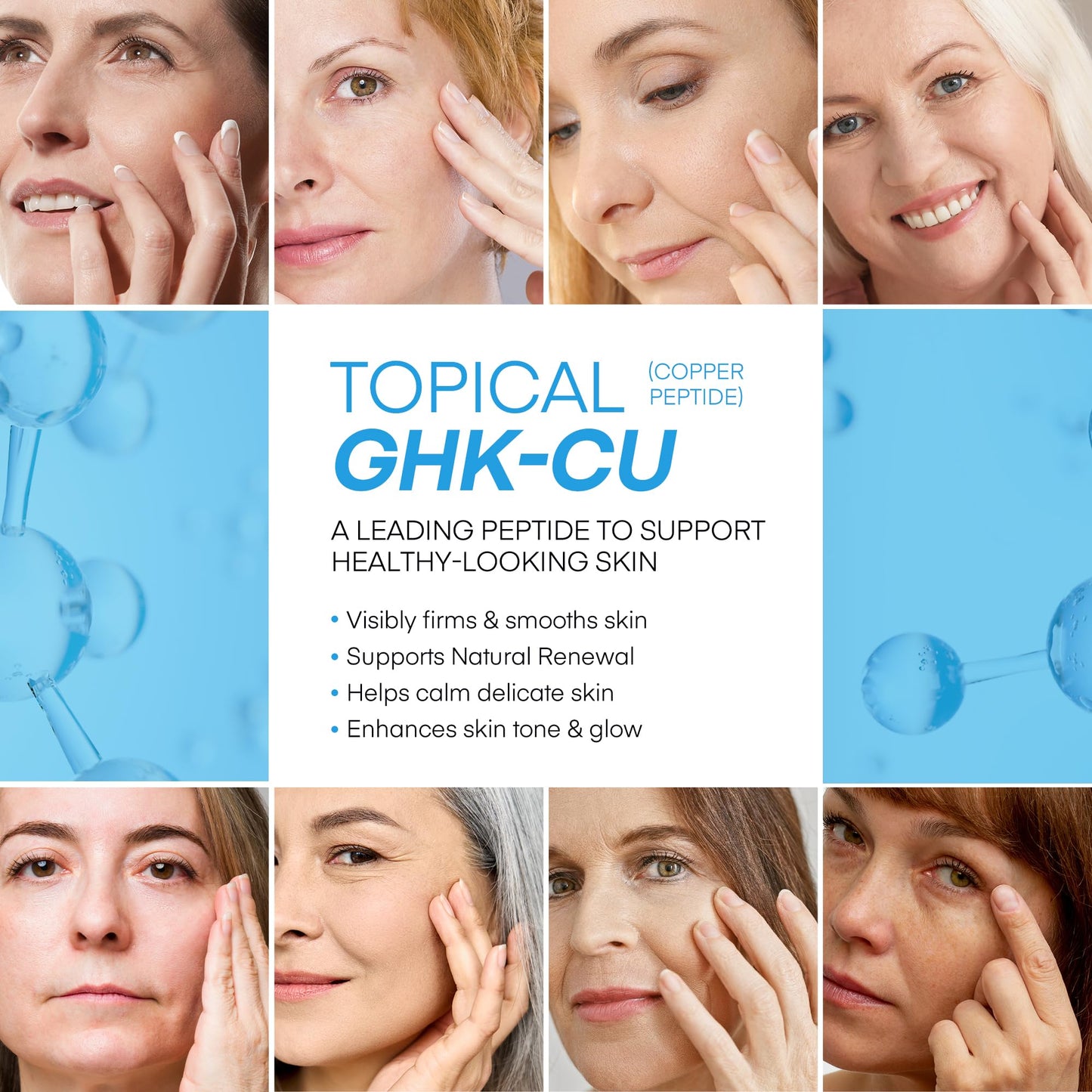 HealthyDerm Copper Peptides GHK-Cu Beef Tallow for Skin: Blue Balm with Methylene Blue, Manuka Honey & Vitamin E - Natural Face and Body Moisturizer Beauty and Personal Care HealthyDerm