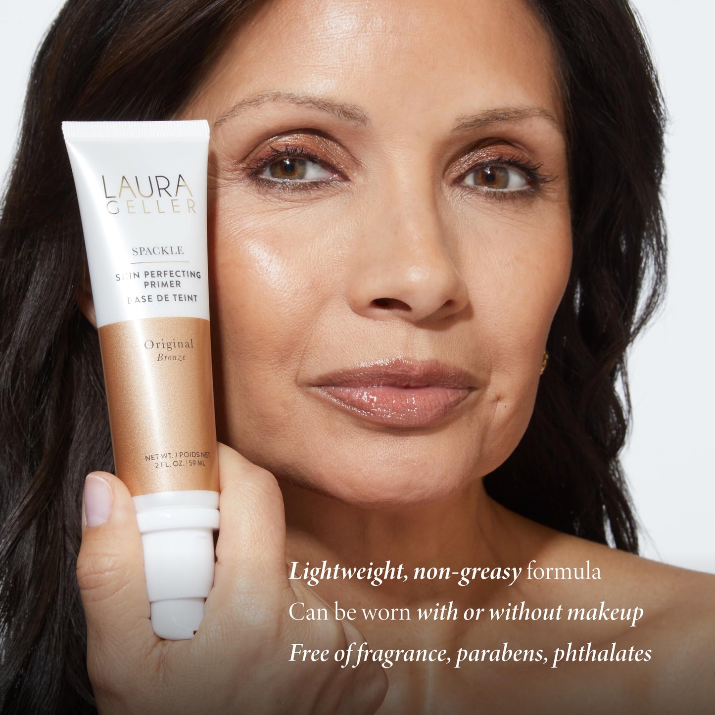 LAURA GELLER NEW YORK Spackle Primer - Bronze - Super-Size 2 Fl Oz - Hyaluronic Acid Makeup Primer for Mature Skin Beauty & Personal Care LAURA GELLER NEW YORK