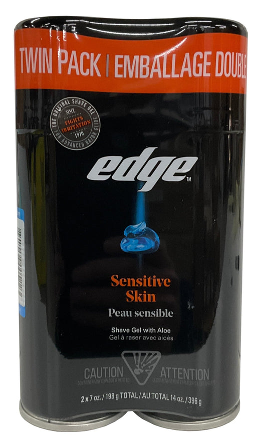Edge Shave Gel for Men Sensitive Skin, 7oz, 2-Pack Beauty and Personal Care Edge