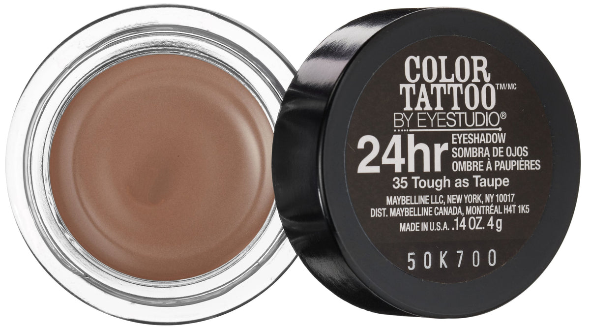 Maybelline 24 Hour Eyeshadow, Tough as Taupe, 0.14 Ounce