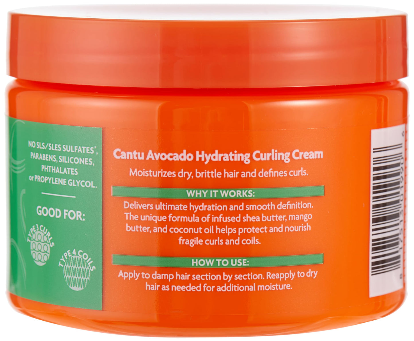 Cantu Avocado Curling Cream Hydrating 12 Ounce Jar (Pack of 2) Beauty & Personal Care Cantu