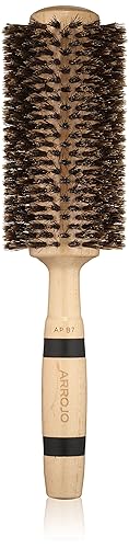 ARROJO Large Round Hair Brush - Large Round Brush for Blow Drying & Styling - Boar Bristle Hair Brush for Volume & Smoothness - Round Hair Brushes Beauty & Personal Care ARROJO