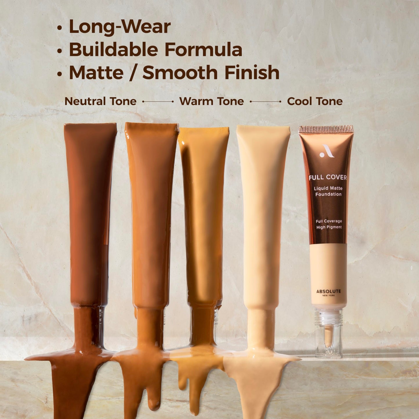 Full Cover Liquid Matte Foundation MFFD11 Warm Mahogany Beauty & Personal Care Absolute New York