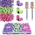 Rolybag Sanding Bands for Nail Drill Sanding Bands#80#150#240 Grits 210Pcs Color Coarse Fine Nail Sanding Bands 2Pcs Nail Drill Bits 3/32" Mandrel Beauty & Personal Care Rolybag