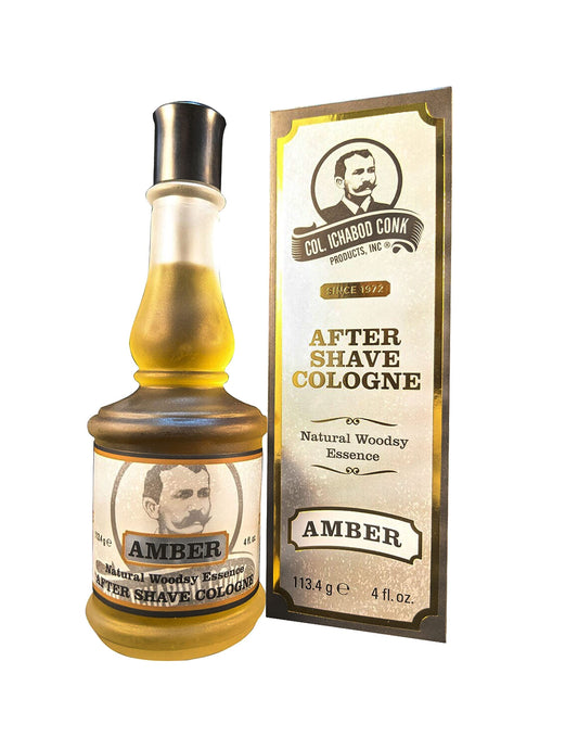 Colonel Ichabod Conk Amber After Shave Cologne 4 Fl. Oz. Glass Bottle Aftershave Beauty & Personal Care Colonel Conk