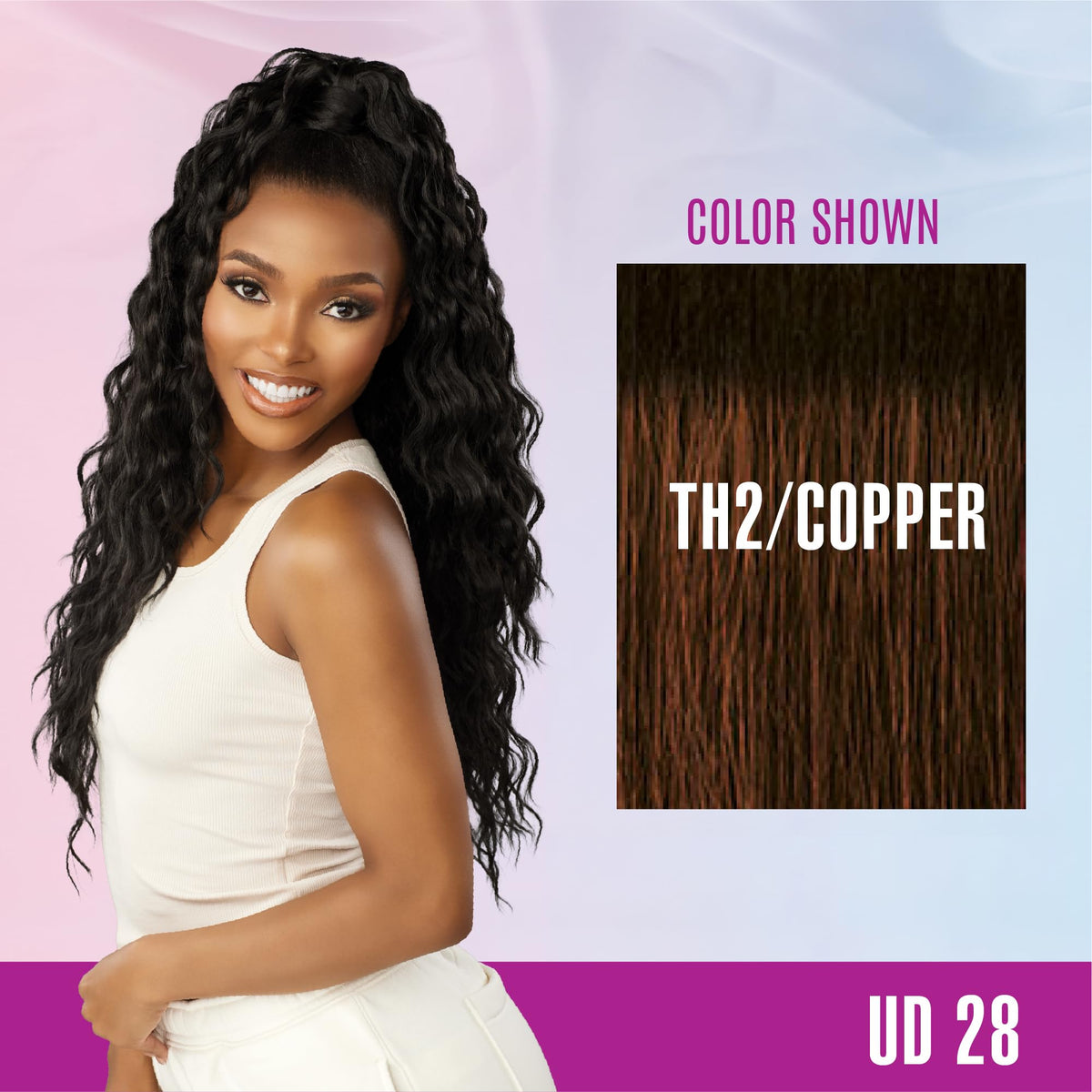 Sensationnel Instant Updown Halfwig Pony-Iud 28, TH2/COPPER