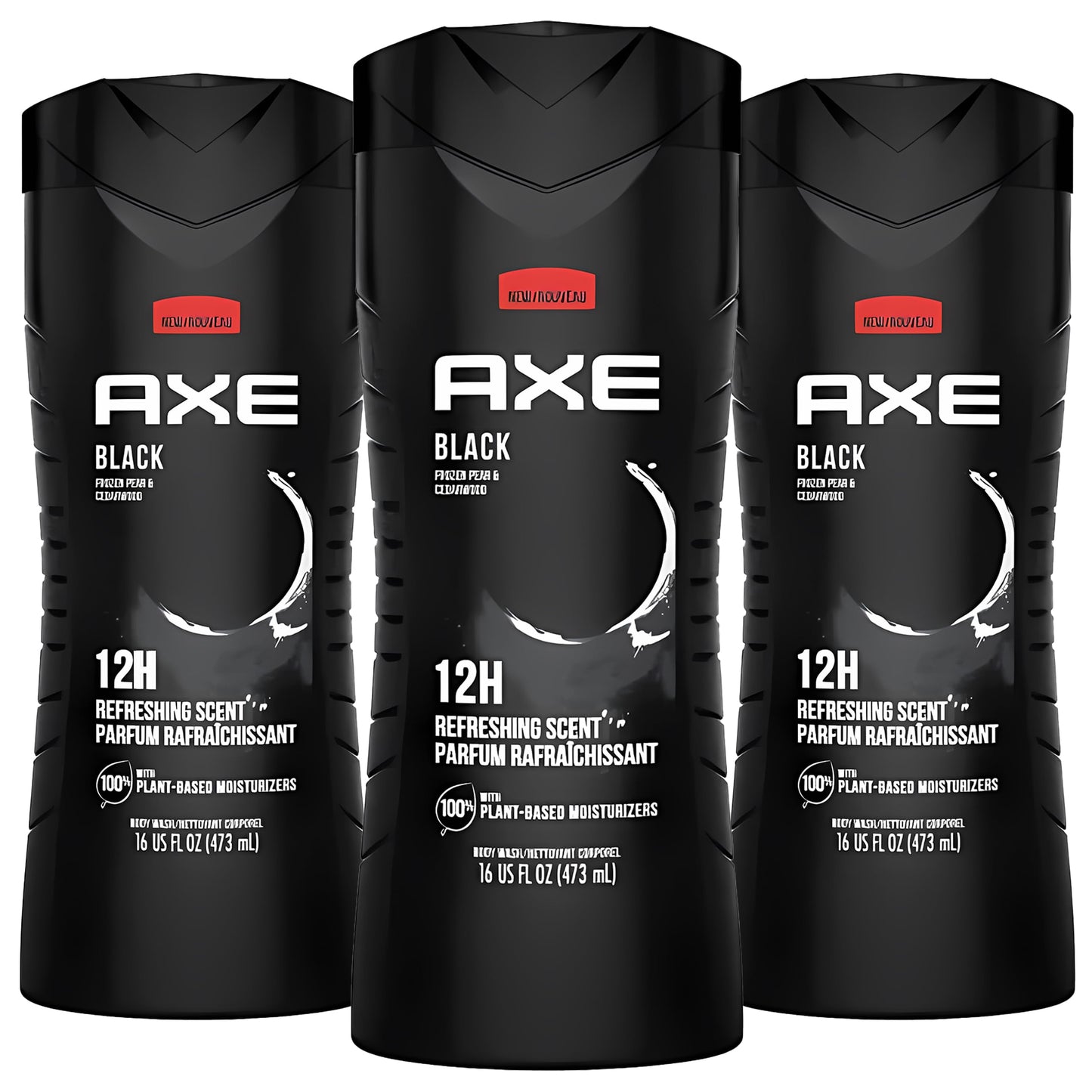 Axe Body Wash Black Frozen Pear And Cedarwood 12Hr 16 Ounce (Pack of 3) Beauty & Personal Care AXE