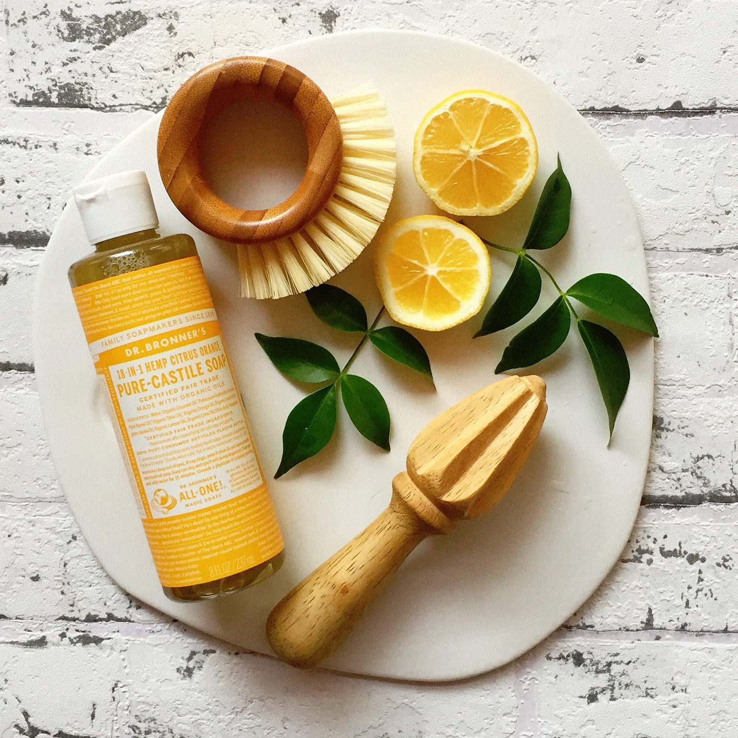 Dr. Bronner Liquid Soap, Lemon/Orange - 240 ml Beauty & Personal Care Dr. Bronner's