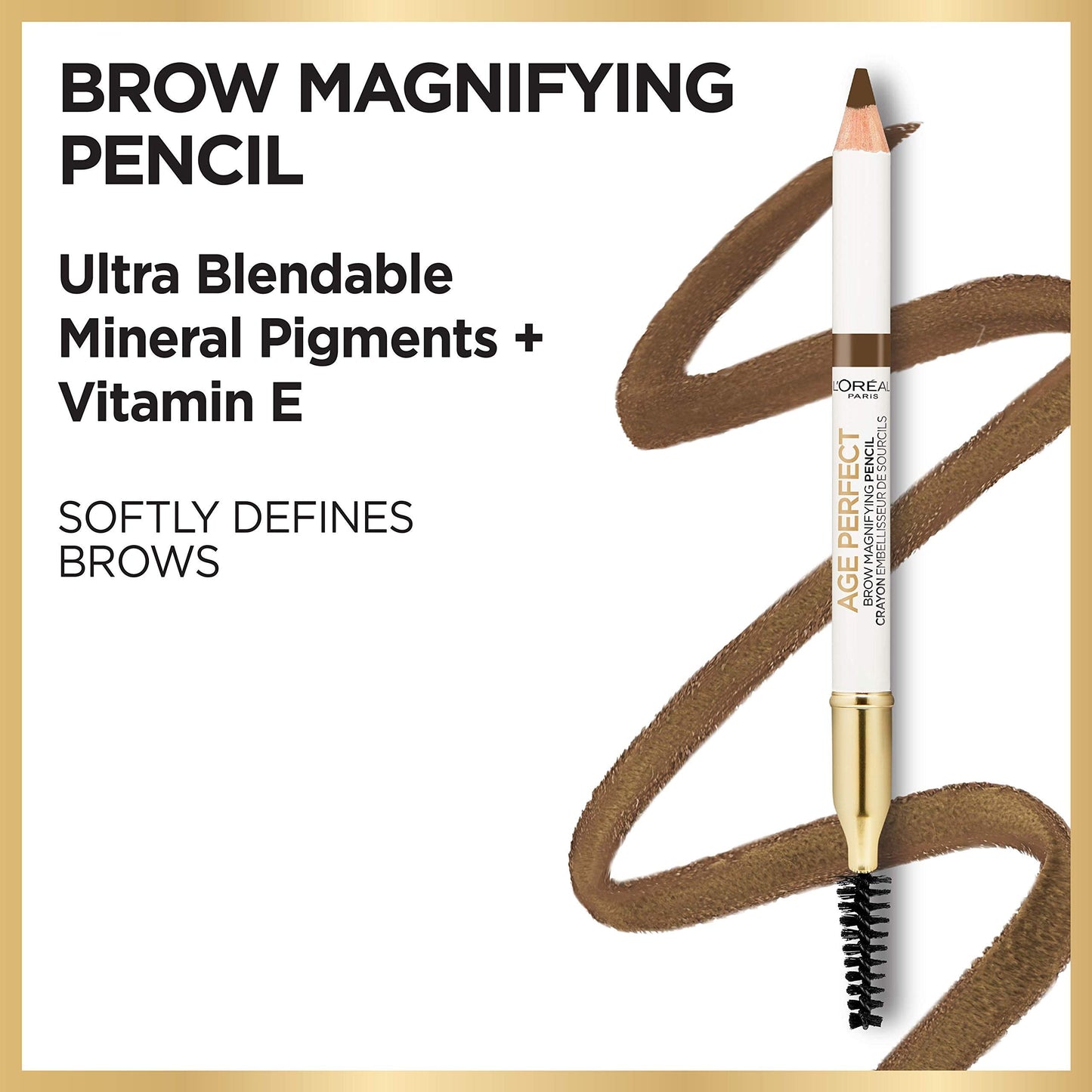 L’Oréal Paris Age Perfect Brow Magnifying Pencil with Vitamin E, Auburn Beauty & Personal Care L'Oreal Paris