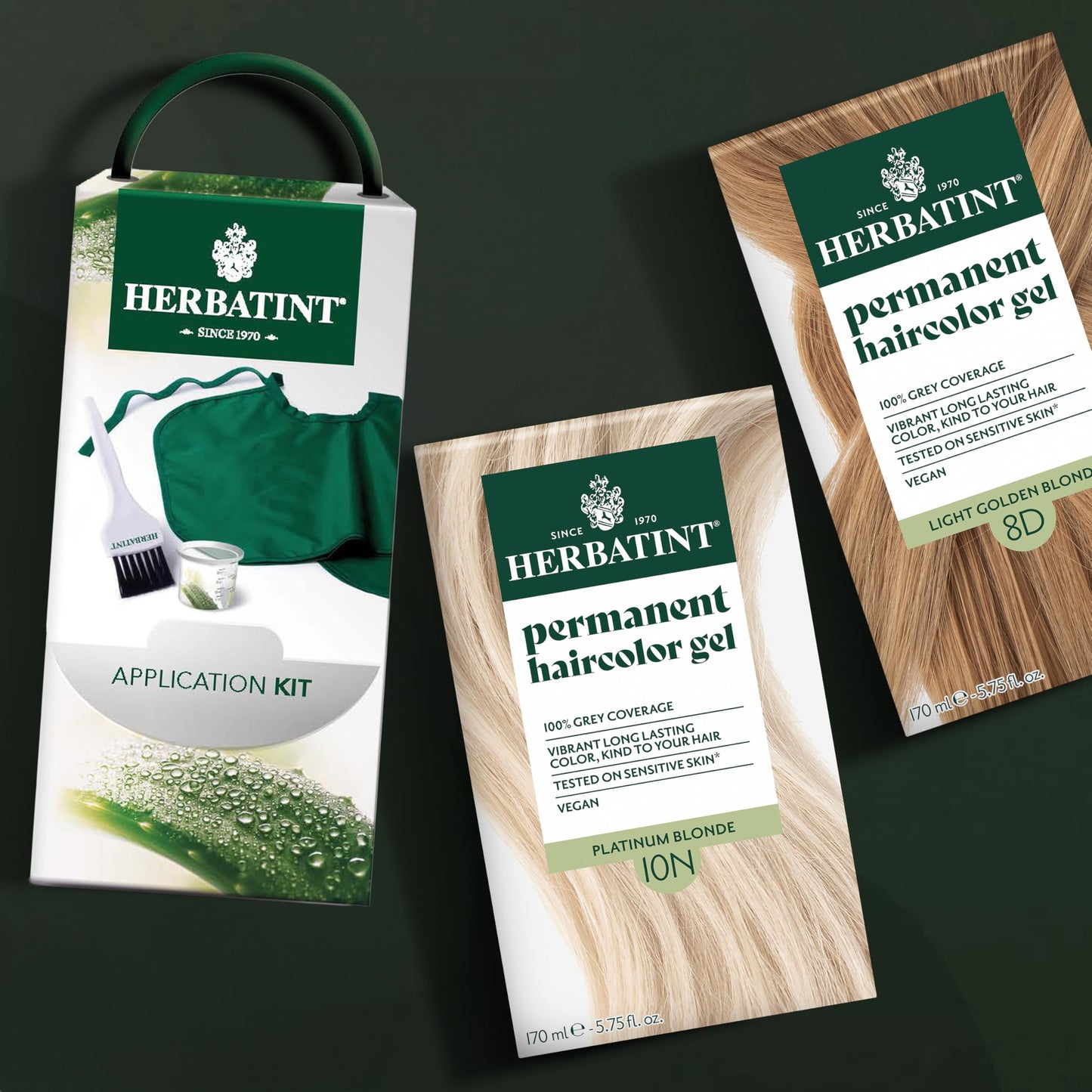 Herbatint Hair Color Application Kit - Includes Brush, Cape & Measuring Cup - Reusable, Eco-friendly Dye Application - 1 Pack Beauty & Personal Care Herbatint