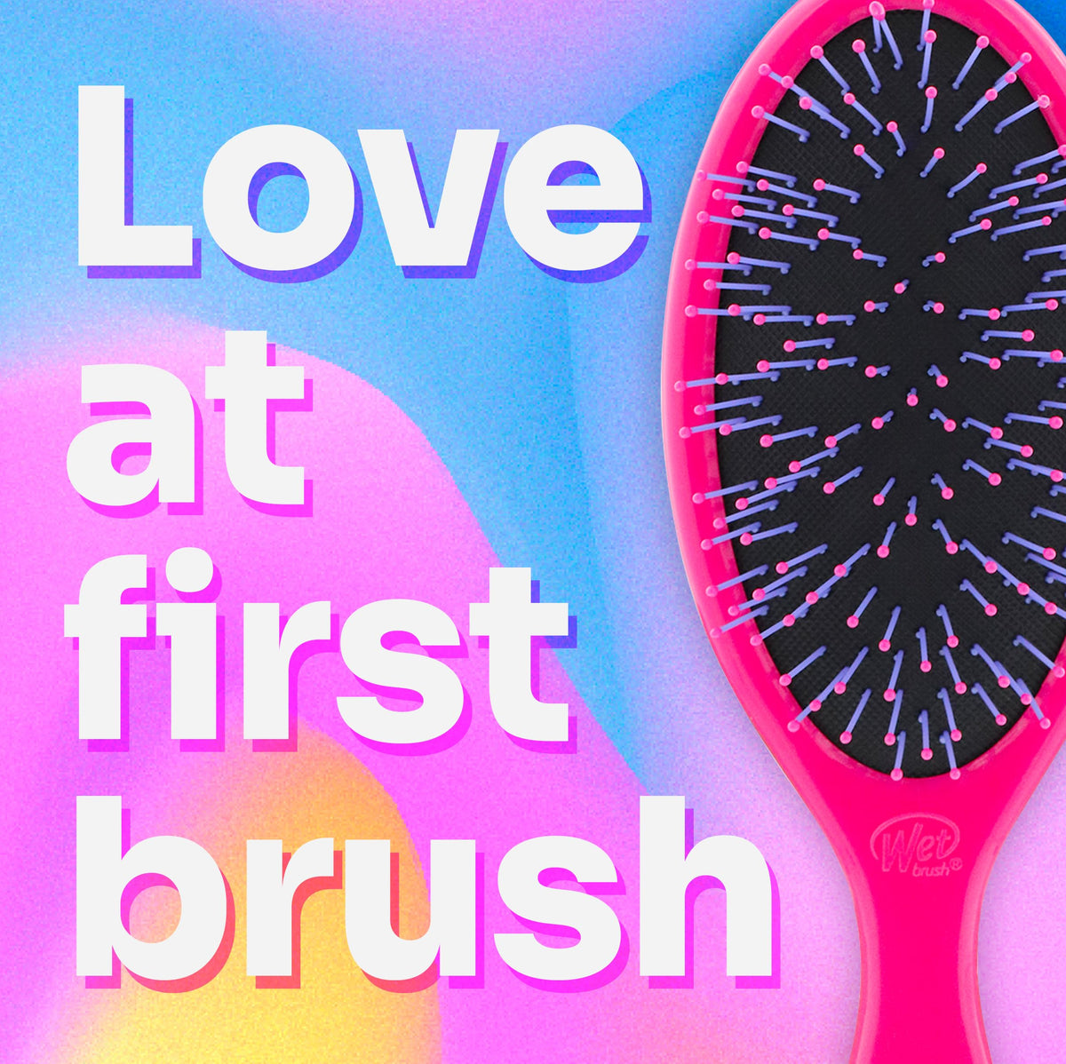 Wet Brush Thick Hair Detangling Brush, Pink, Ultra-Soft IntelliFlex Bristles Glide Through Tangles With Ease, Pain-Free Detangler for All Hair Types,