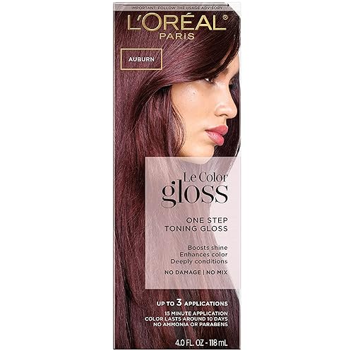 L’Oréal Paris Le Color One Step Toning Hair Gloss, Auburn, 4 Ounce Beauty & Personal Care L'Oreal Paris