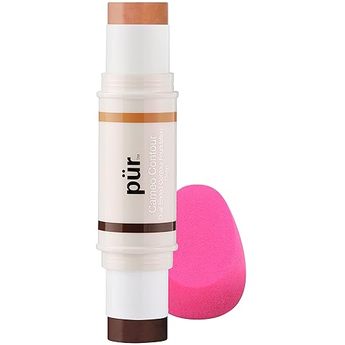 PÜR MINERALS Cameo Contour & Highlight Stick in Deep, 0.3 oz Beauty & Personal Care PÜR MINERALS