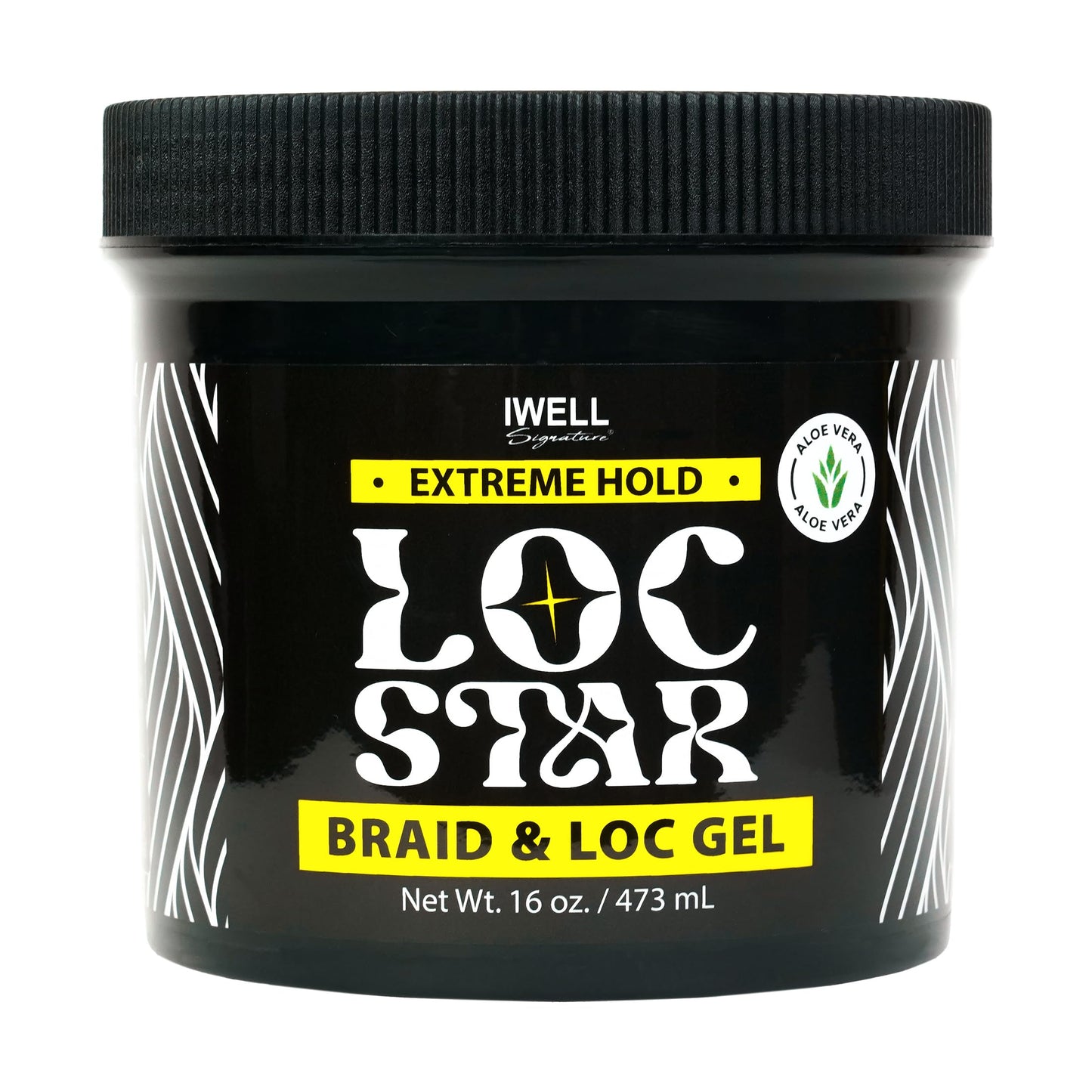 IWELL Signature Loc Star Braid & Loc Gel, 16 fl oz | Extreme Hold for Braids, Locs, Twists, Cornrows & Edges | Smooths & Tames Frizz | No Heavy Beauty & Personal Care IWELL Signature