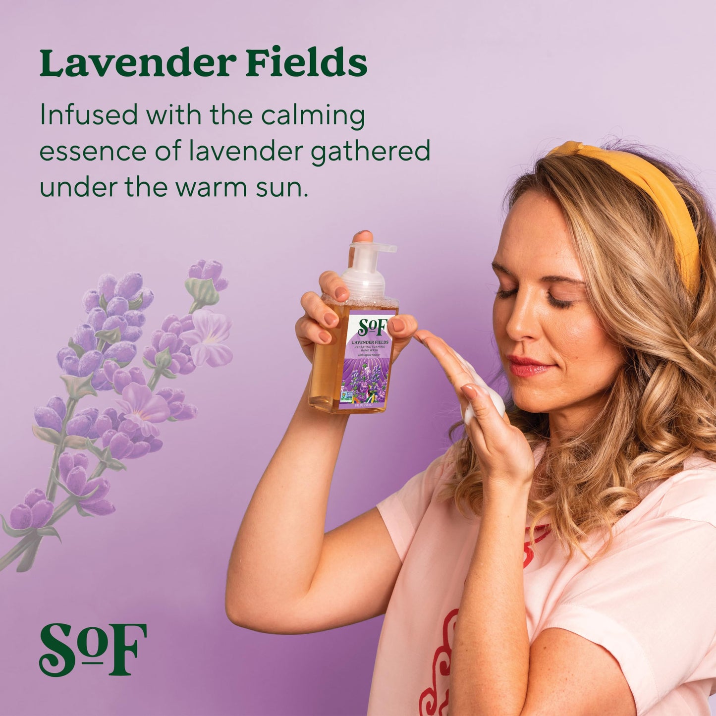 South Of France SoF Hydrating Foaming Hand Wash - With Organic Agave Nectar & Coconut Oil- Vegan & Non GMO- Free From Phthalates, Sulfates & Parabens Beauty & Personal Care South Of France
