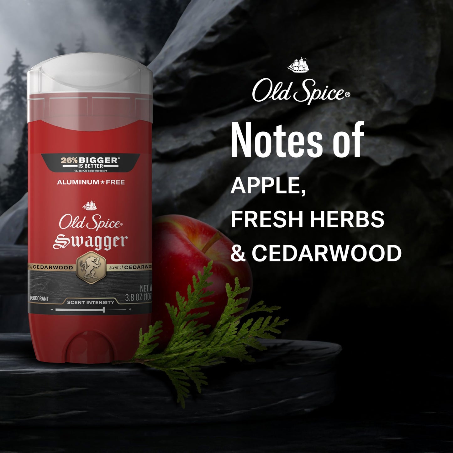 Old Spice Aluminum Free Deodorant for Men, 24/7 Protection to Eliminate Odors, 24/7 Freshness & Lasting Scent, Swagger with Lime & Cedarwood Scent Beauty & Personal Care Old Spice