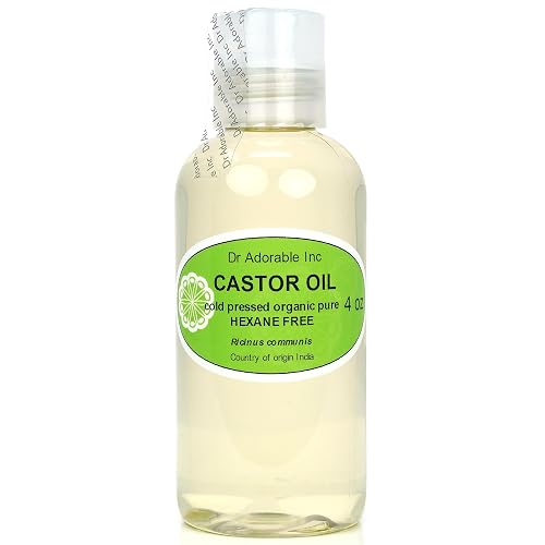 Dr Adorable - 4 oz - Premium Castor Oil - 100% Pure Natural Organic Cold Pressed Virgin Beauty & Personal Care Dr Adorable
