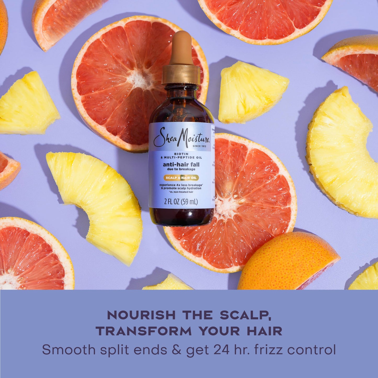 SheaMoisture Scalp & Hair Oil Anti-Hair Fall for Healthy Looking Hair and Moisturized Scalp, with Biotin & Multi-Peptide ScalpBoost Technology, 2 oz Beauty & Personal Care SheaMoisture