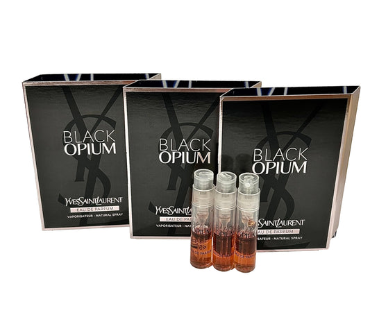 Yves Saint Laurent YSL Black Opium EDP Sample Women Perfume 1.2 ml / 0.04 oz - set of 3 Beauty & Personal Care Yves Saint Laurent