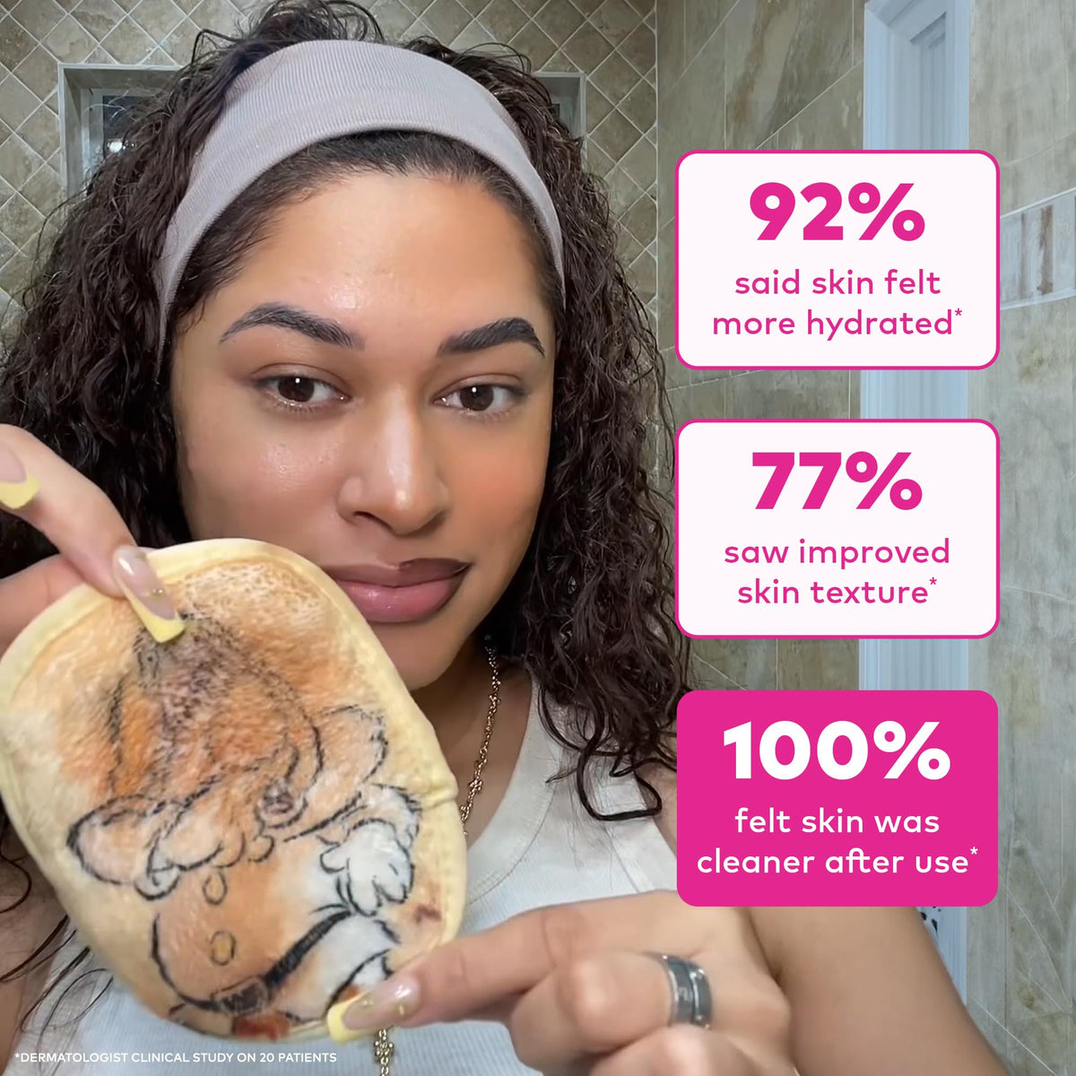 The Original MakeUp Eraser 7-Day Set, Erase All Makeup With Just Water, Including Waterproof Mascara, Eyeliner, Foundation, Lipstick, Sunscreen, and