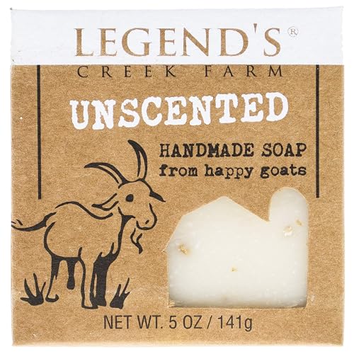 Legend's Creek Farm Goat Milk Soap - Cleansing Moisturizing Bar for Hands and Body - 5 Oz Creamy Lather, Nourishing, Gentle Natural Soap for Sensitive Beauty & Personal Care Legend's Creek