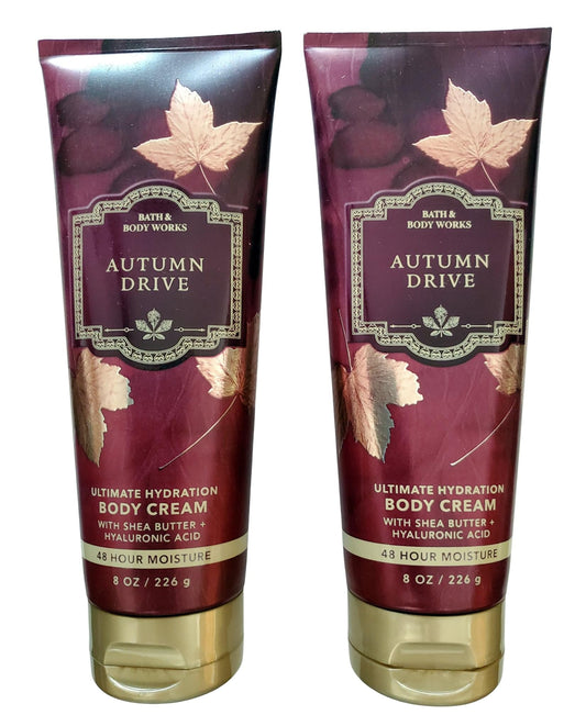 Bath & Body Works Autumn Drive Ultimate Hydration Body Cream 8 Ounces Pack of 2 Beauty & Personal Care Bath & Body Works